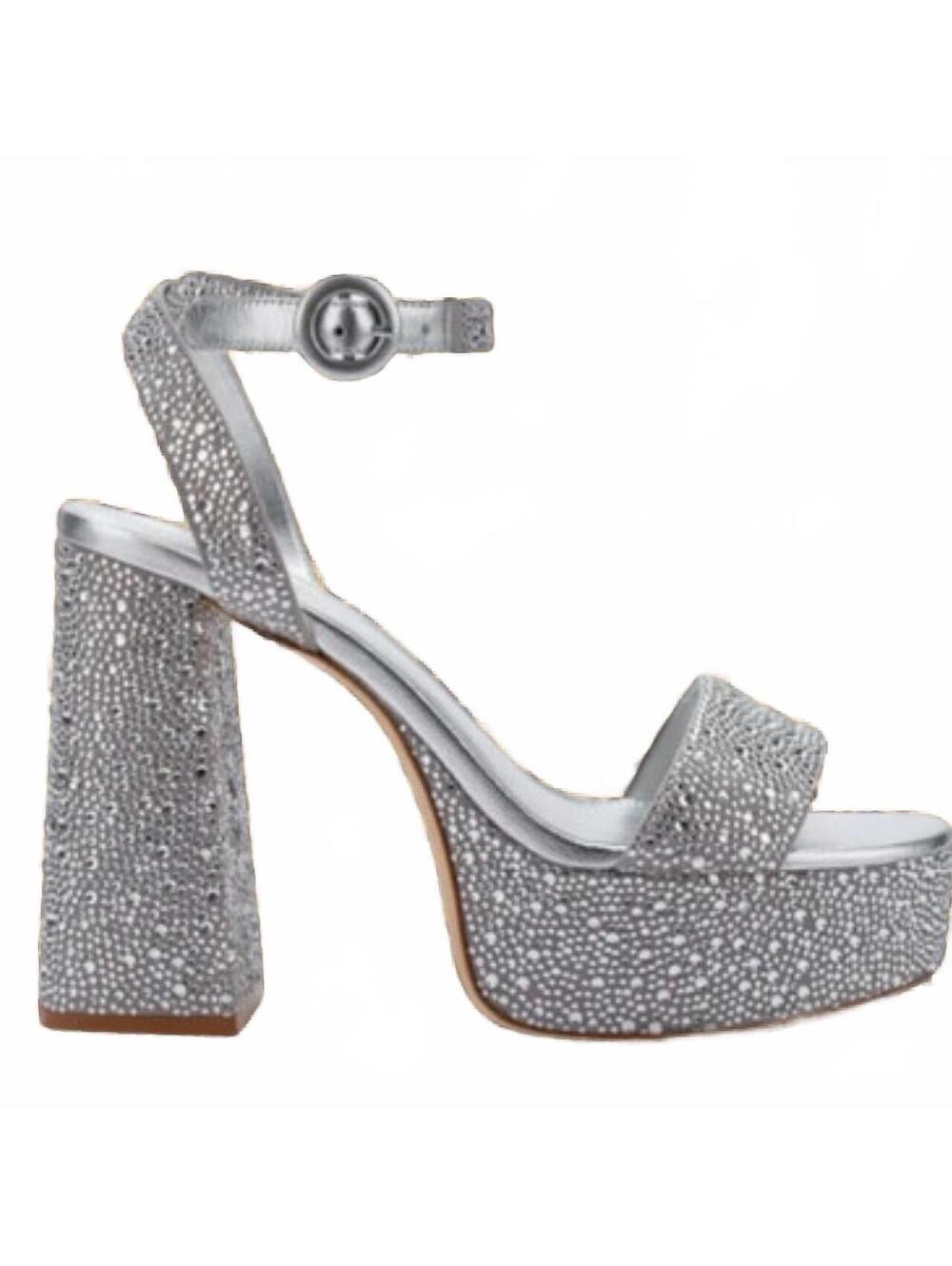 Larroude Dolly crystal platform sandals size 7